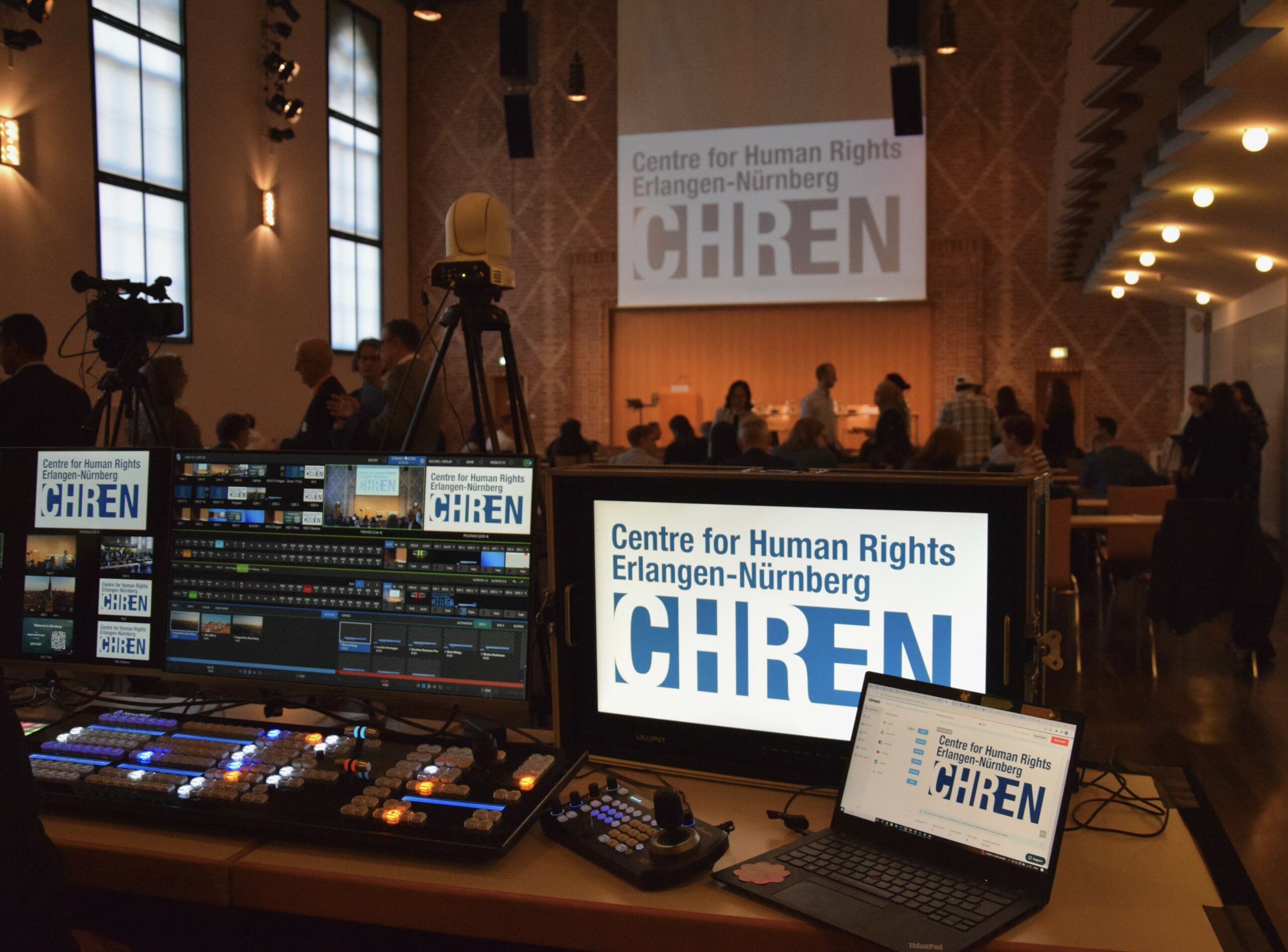 CHREN Logo on live stream screens